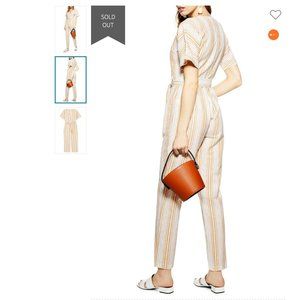 Topshop Binky Stripe Jumpsuit